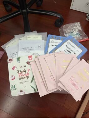 A bunch of different face mask